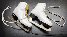 Bladerunner Figure Skates Size 4 US / EU 35 White GS Stainless Steel Blades