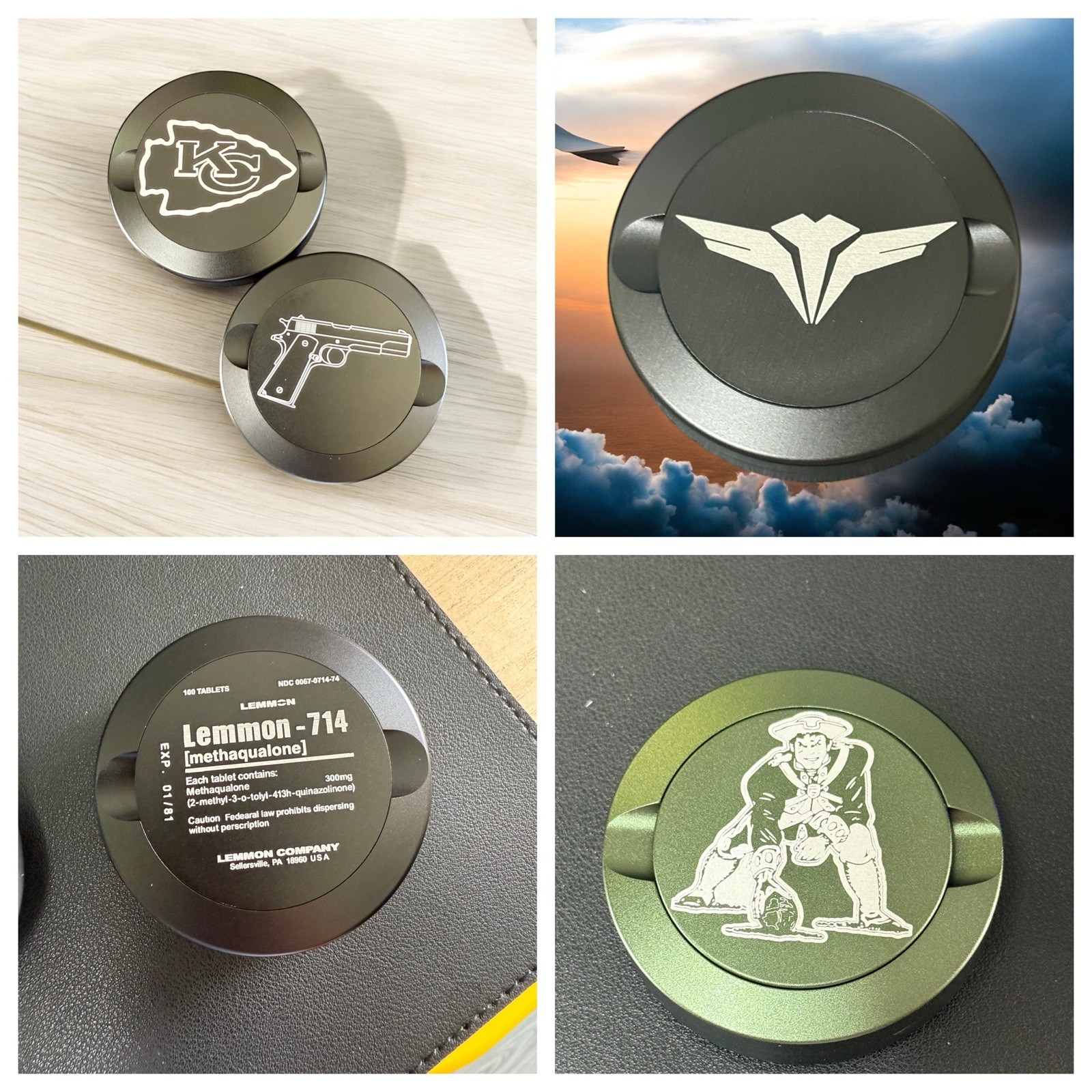 Custom Personalized Metal  Pouch Can. Anything You Want Engraved On Can