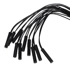 10 Stück Zylindrischer Kunststoff versiegelter Magnet Reed Näherungsschalter