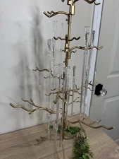 Vtg Dept 56 Handmade Glass Icicle Ornament Set of 23 ~ Christmas 7”, 9” And 11”