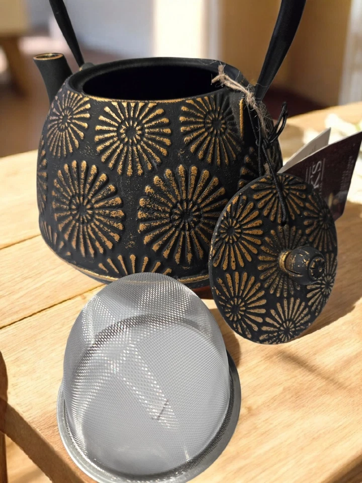 NUEVA Tetera de Hierro Fundido Cook's Supply Co. con Infusor 40.5 OZ (1.2 Lt) Nueva Con Etiquetas Foto 2 de 4