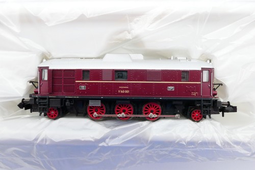 Minitrix 12801 Diesellok BR V 140 001 der DB, rot, NEM 651, OVP, (E429) | Zustand: Gebraucht