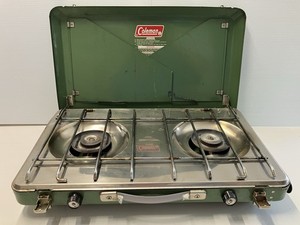 Vintage Coleman 2 Burner Deluxe Propane Camp Stove 5410-708 Untested