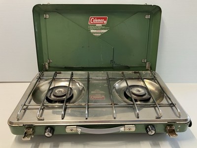 Vintage Coleman 2 Burner Deluxe Propane Camp Stove 5410-708