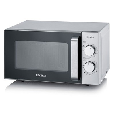 SEVERIN Mikrowelle 20 Liter 800 Watt MW7576 Flachbett Grillfunktion B-Ware Delle