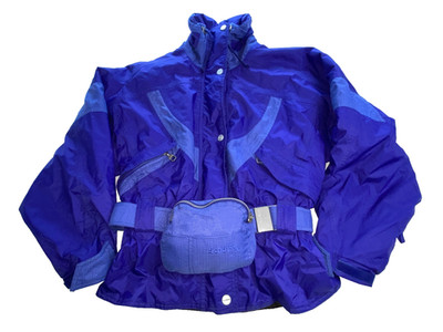 VTG Schoffel Ski Jacket Women s XL (20 ) GoreTex Belted Removable Hood Snowboard