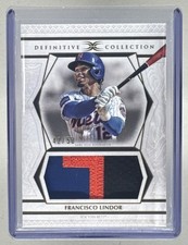 Francisco Lindor 2025 Topps Definitive Collection #DJRC-FL Jumbo Patch /50