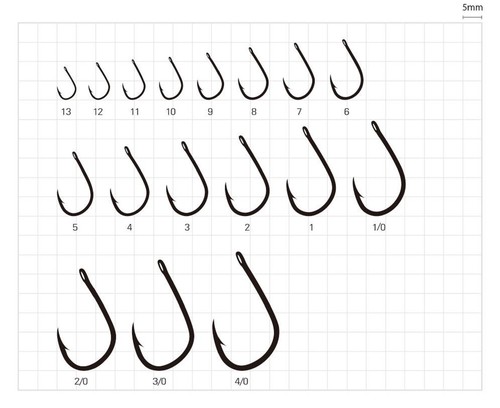 Sasame F-769 Iseama Ringed Straight Hook Size 4/0 (3601) - Picture 4 of 6