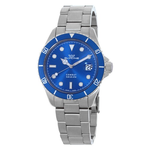 Glycine Combat Quartz Blue Dial Men's Watch GL1062