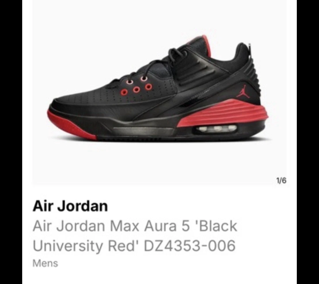 Jordan Max Aura 5 Bred for Sale | Authenticity Guaranteed | eBay display picture 1