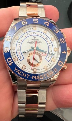ROLEX Two Tone YACHT MASTER II 116681 44MM REGATTA CHRONOGRAPH PRE-OWNED 18K/SS