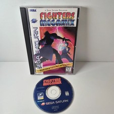 Fighters Megamix Sega Saturn Tested w/ Longbox Case Manual
