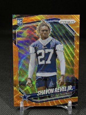 2025 Panini Prizm Rookies Shavon Revel Jr. #380 Orange Wave Prizm #/65