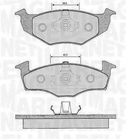 Magneti Marelli Bremsbelagsatz, Scheibenbremse Vorderachse U.A. FüR Bmw, Seat