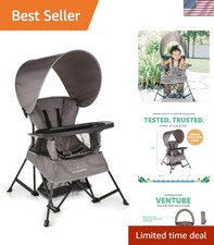 Go With Me Portable Toddler Chair with Sun Canopy - Grows with Your Child