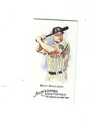 2008 Topps Allen and Ginter Mini A and G Back #70 Matt Holliday  ROCKIES