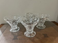 Set of 4 Godinger PALM Crystal Ice Cream Dess...