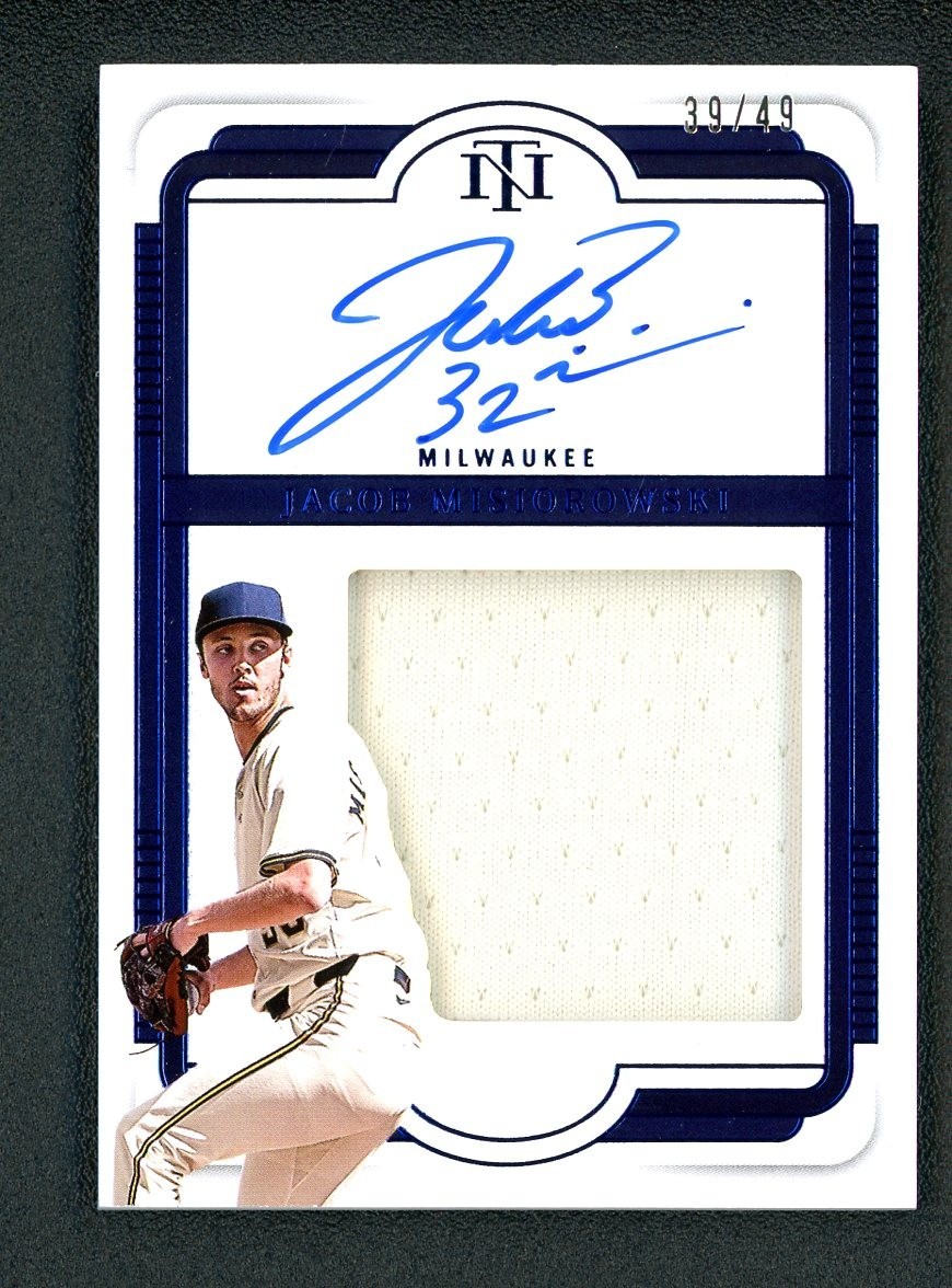2025 National Treasures Silhouette Jacob Misiorowski Jersey Auto Blue /49 ROOKIE