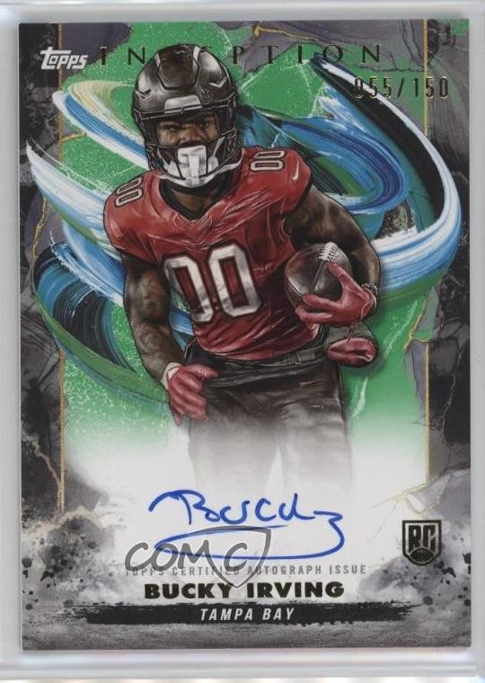 2024 Topps Inception Green 55/150 Bucky Irving #RA-BI Rookie Auto RC