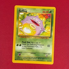 Koffing 51/102 Pokemon TCG Base Set Vintage Card