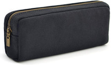 Canvas Pencil Case Large Capacity Zipper Pen Pouch Stationery Storage Bag