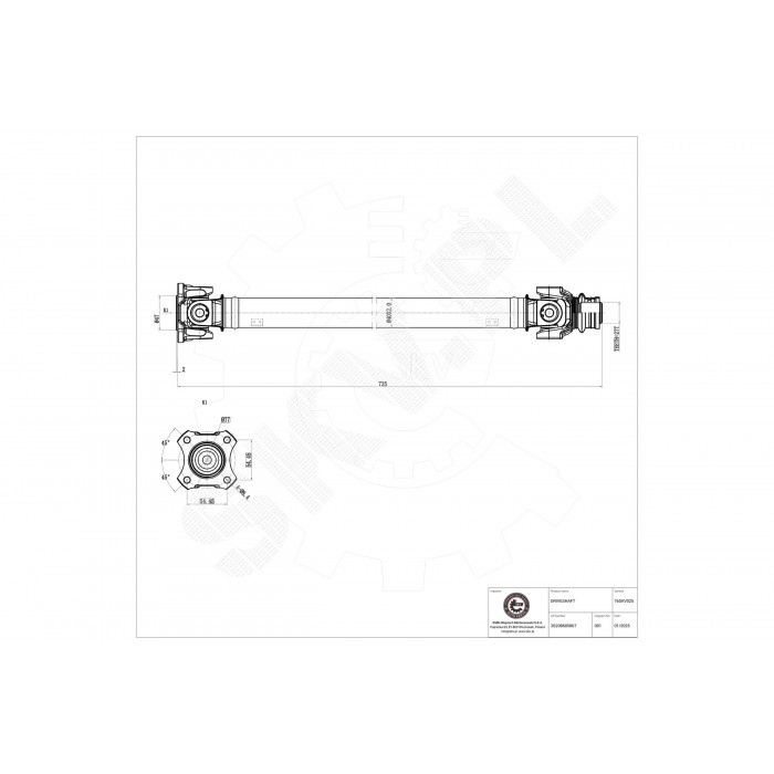 Cardan de transmission avant 26207589985 anti vibration pour BMW X3 F25