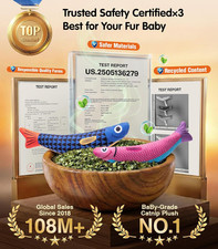 Cat Toys with 5000mg A Natural Catnip Silvervine  Baby Grade Interactive S...