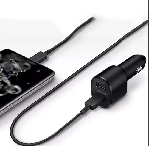 Original New Samsung 45W 2 Ports Super Fast Charging Dual Car Charger with Cable image 7