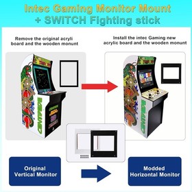 Ultimate Switch Fighting Stick for Arcade1Up - Dual Gamepad & Console Compatible