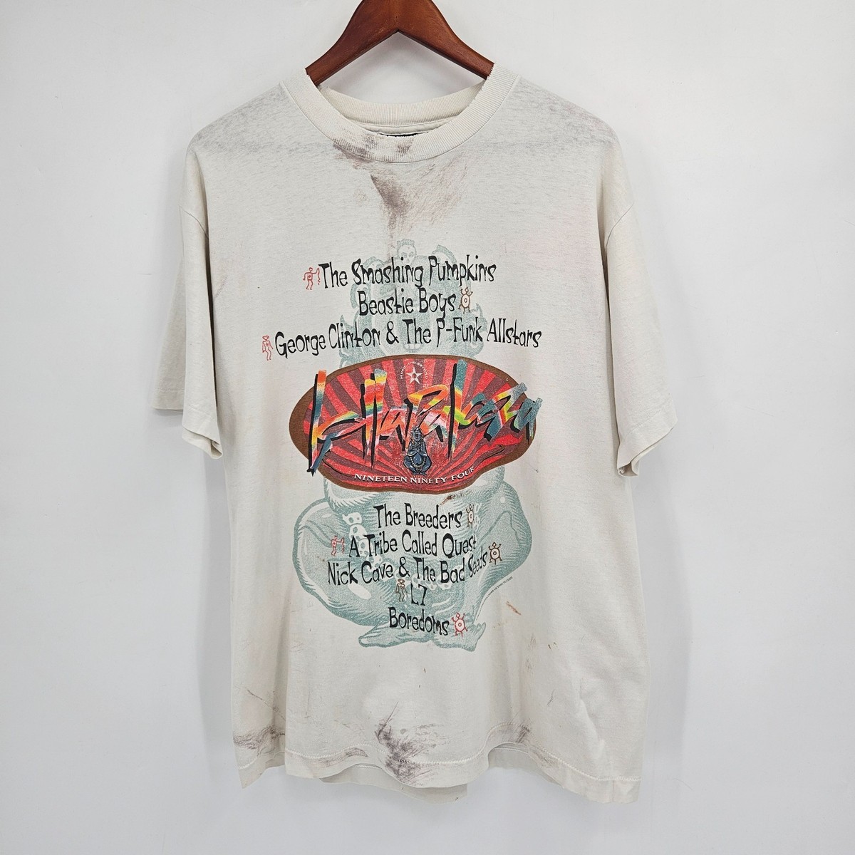 Vintage Lollapalooza 1994 Shirt Size XL Giant Single Stitch