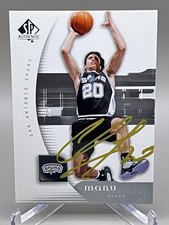 ON CARD GOLD AUTO! 2005-06 SP Authentic #76 Manu Ginobili San Antonio Spurs 🏀🔥