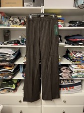 Lauren Ralph Lauren Polo Womens Brown with White Pinstripe Dress Pants sz 4
