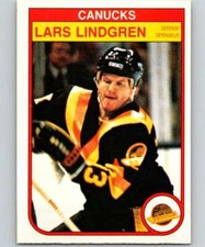 1982-83 O-Pee-Chee #349 Lars Lindgren NM++ Canucks J2M