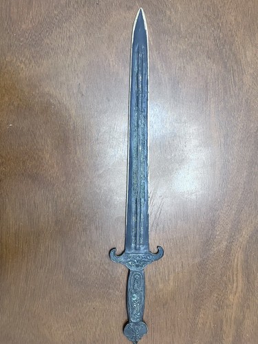 Rare Chinese Handcrafted Asian Art Antique Bronze Ninja Sword Samurai Weapon Vtg
