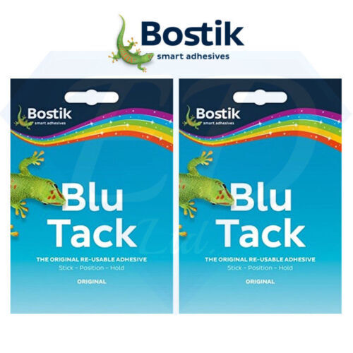 Genuine Bostik Blu Tack Sticky Tac Blue School Office Mastic Adhesive Bluetack - Picture 1 of 4