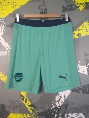 Arsenal Third football Soccer Shorts 2018 2019 Puma Polyester Mens Size S  ig93