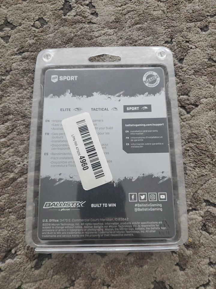 Ballistix Sport Gaming Memory 16GB Kit - Image 2 of 2