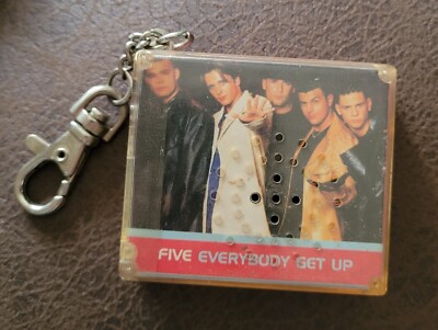 FIVE 5IVE - OFFICIAL MCD MUSICAL KEYCHAIN EVERYBODY GET UP #22-RARE