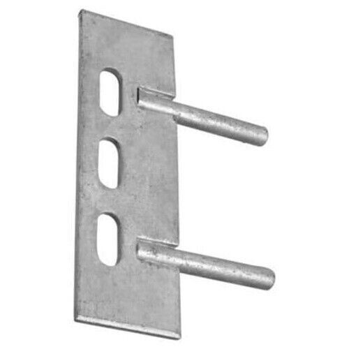 10 PAIRS 150mm x 50mm GRAVEL BOARD PANEL CLIPS 2 PIN CLEAT FENCE