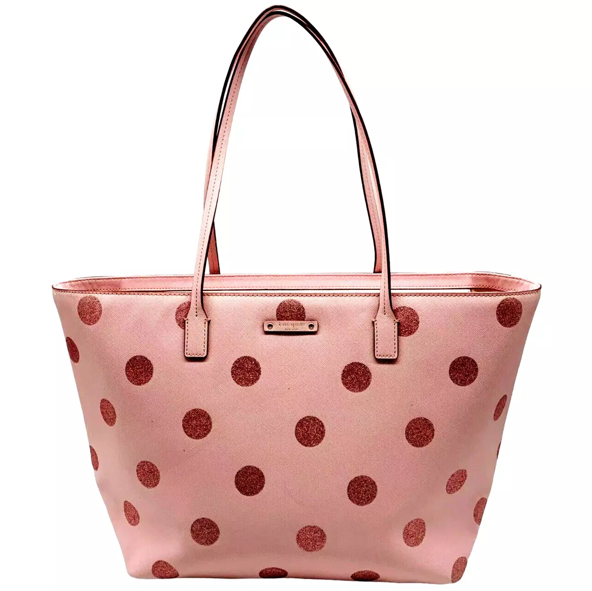 Kate spade hani haven lane pink glitter tote bag hotsell