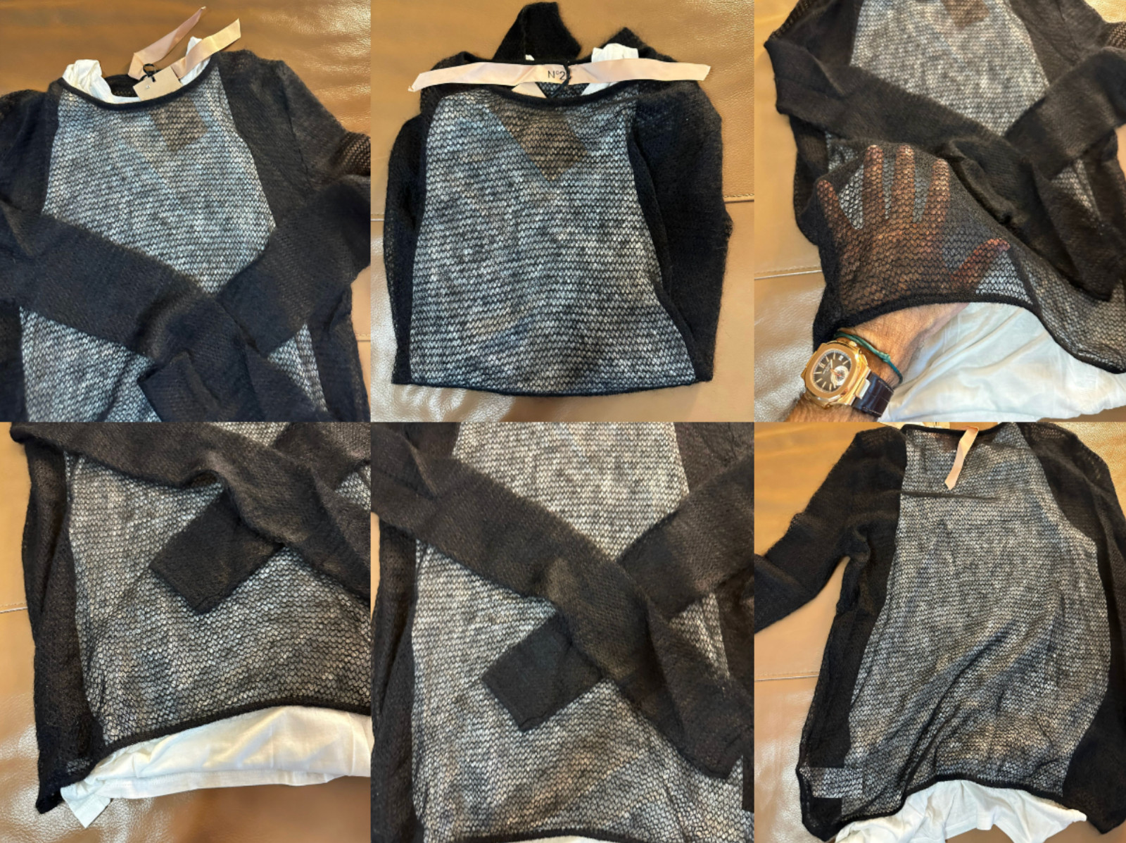 No21 Pullover Jumper Mohair Wool Knit Sweater