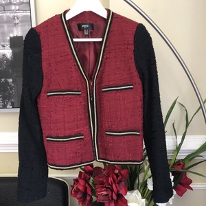 mango black tweed jacket