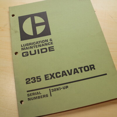 CAT Caterpillar 235 Crawler Excavator Maintenance Guide Manual book owner lube