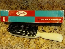 Fuller Brush Co. Clothes Brush VTG w/Box 8"l x 2"w Cream w/Black Gently Used USA