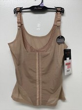 PRIMA VALENTINA Size XL Torsette Shaper Power Mesh Breathable Beige