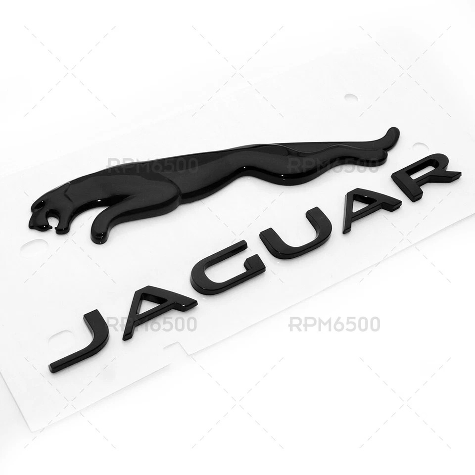 OEM Jaguar Gloss Black Liftgate Tailgate Hatch Emblem Badge Nameplate T2R27585 - Image 2 of 4