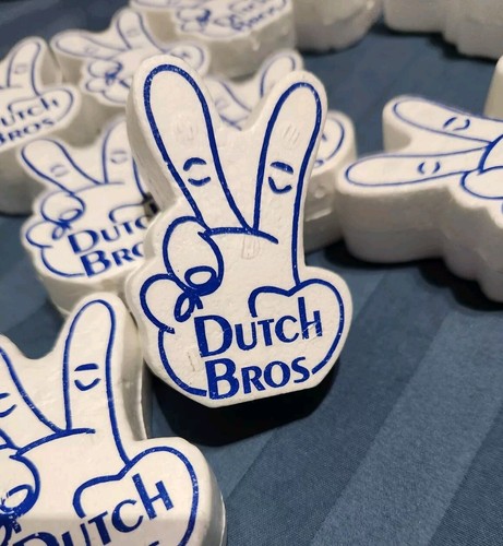 Dutch Bros Coffee Peace Hand Styrofoam Antenna Topper Car SUV Truck Van - Picture 8 of 8
