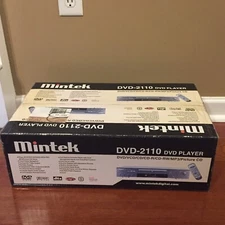 Mintek DVD Player Model DVD-2110 Dual Microphone Input Karaoke NOS Open Box