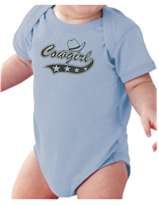 Infant Creeper Bodysuit One Piece T Shirt Cowgirl K 633 Ebay