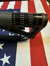 5.56 drop  Chart Decal Accuracy Target Shooting Leupold Bushnell Scope